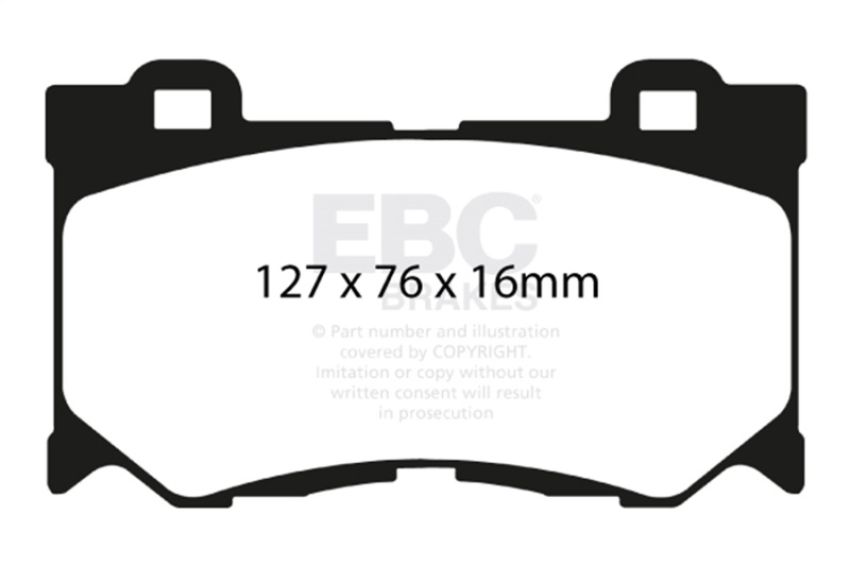 EBC Brakes DP61823 6000 Series Greenstuff Truck/SUV Brakes Disc Pads