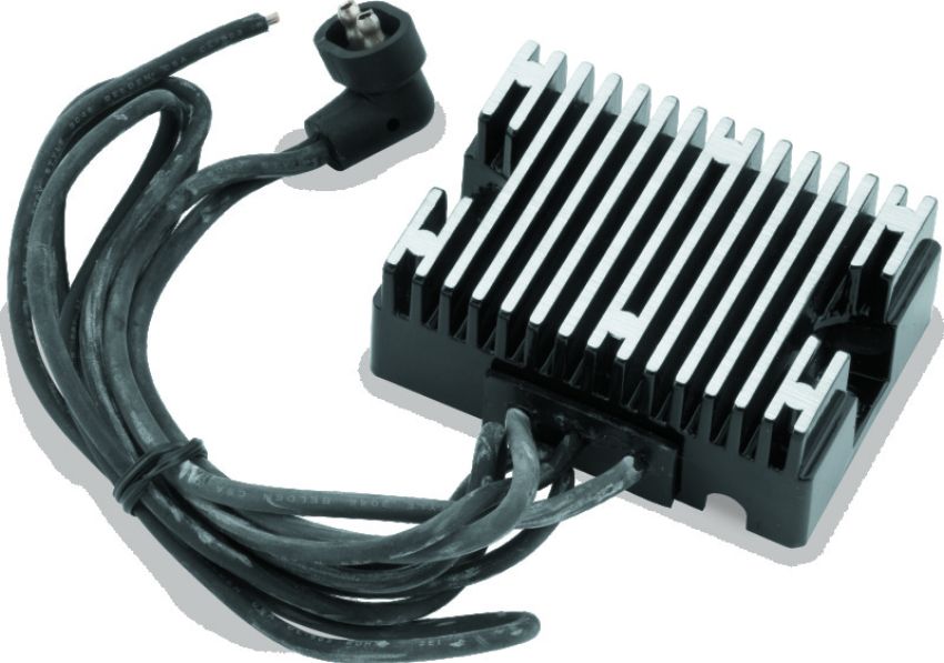 TwinPower 498311 Twin Power 89-99 Big Twin Except Twin Cam Voltage Regulator Black Replaces H-D 74519-88 32 Amp
