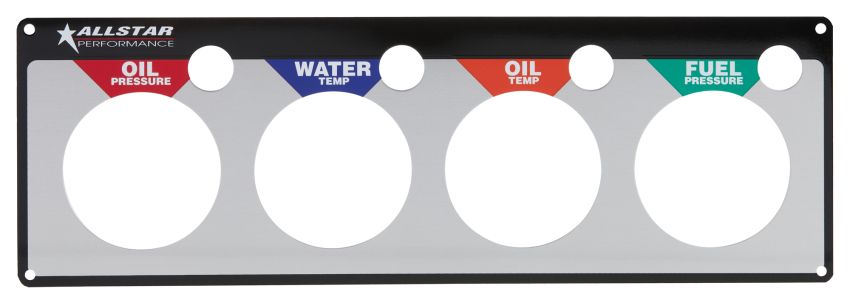 ALLSTAR PERFORMANCE ALL80128 Repl 4 Gauge Panel OP/WT/OT/FP