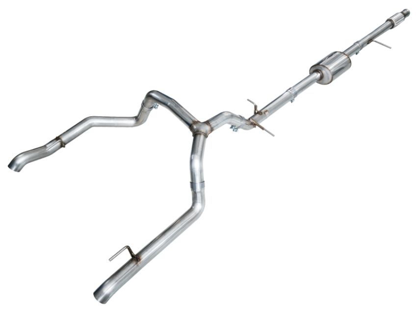 AWE Tuning 3015-31200 AWE 4th Gen GM 1500 5.3L 0FG Catback Split Rear Exit (w/ Bumper Cutouts) - OE Tips