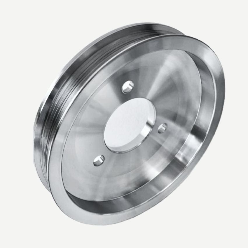 BBC Crank Pulley Polish W POL ASSY - CHEVY BB SW