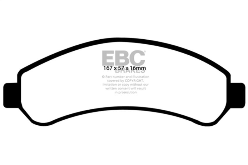 EBC Brakes DP61256 6000 Series Greenstuff Truck/SUV Brakes Disc Pads
