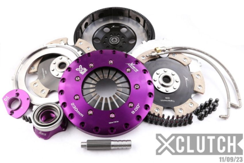 XCLUTCH XKPR23601-2E 91-92 Porsche 911 Turbo 3.3L 9in Twin Solid Ceramic Clutch Kit