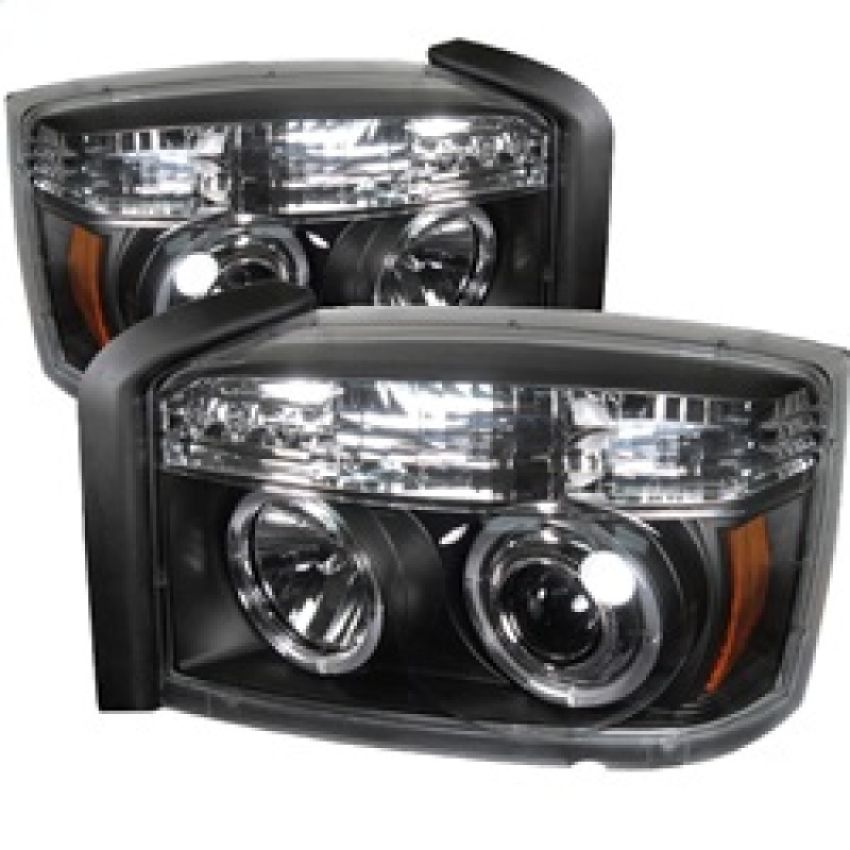 SPYDER 5009760 Projector Headlights - LED Halo - Black