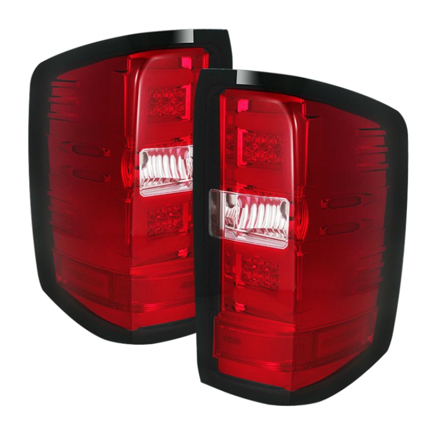 SPYDER 5080011 LED Tail Lights - Red Clear