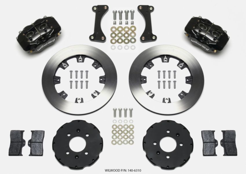 Wilwood 140-6310 Forged Dynalite Front Hat Kit 12.19in 90-99 Civic w/240 mm Disc