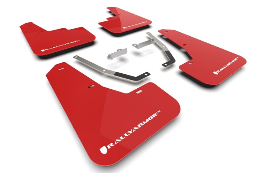 Rally Armor MF106-UR-RD-WH Red Mud Flap/White Logo