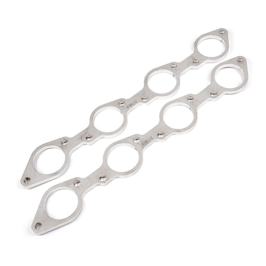 Stainless Works HFBBC212 Big Block Chevy Round Port Header 304SS Exhaust Flanges 2-1/8in Primaries