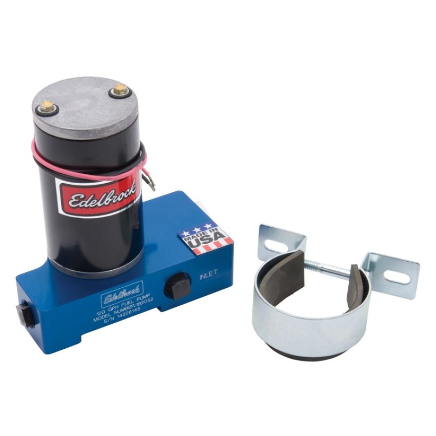 EDELBROCK EDE182052 Carb Electric Fuel Pump 120GPH @ 6.5psi Blue