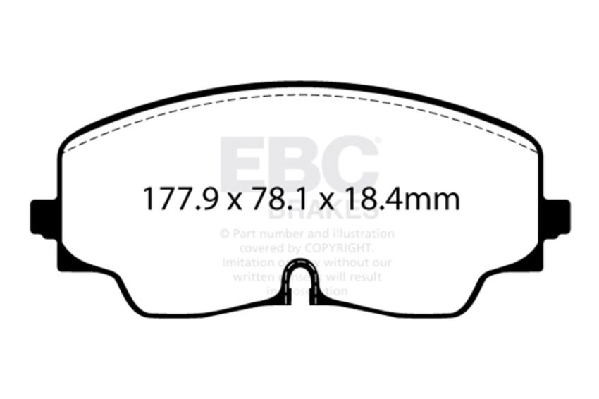 EBC 2022+ Volkswagen Golf R (Mk8) Bluestuff Front Brake Pads