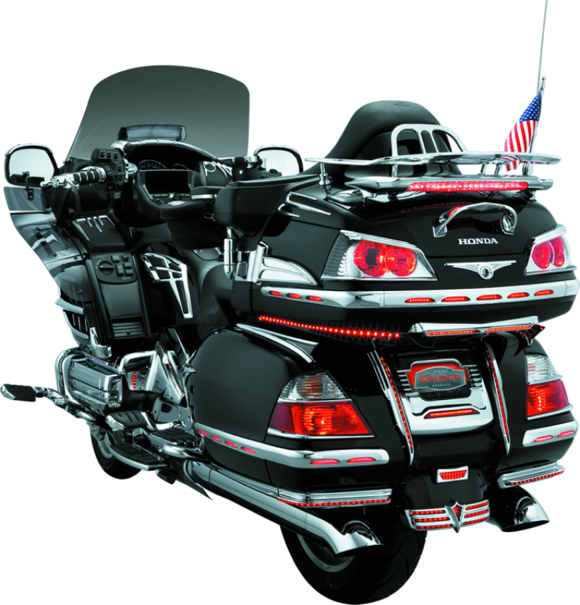 Kuryakyn 3219 Trunk Keyhole Trim 01-17 GL1800 Chrome
