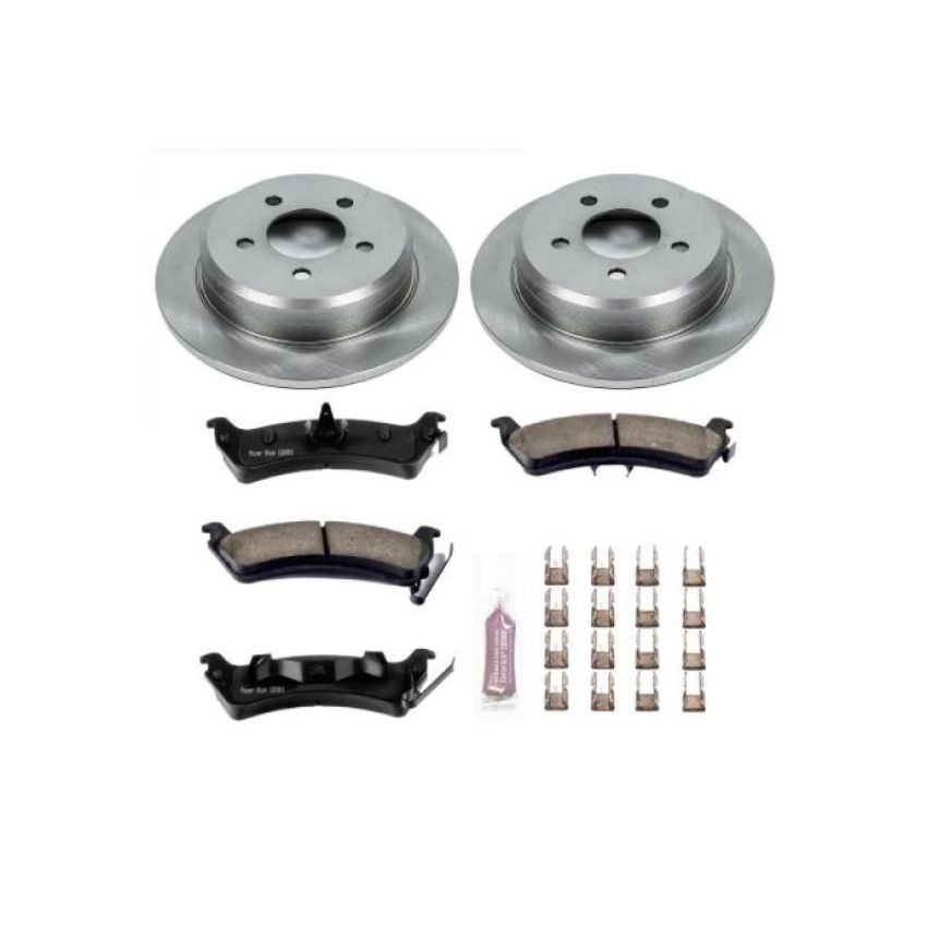 PowerStop KOE2131 OE Stock Replacement Low-Dust Ceramic Brake Pad and Rotor Kit