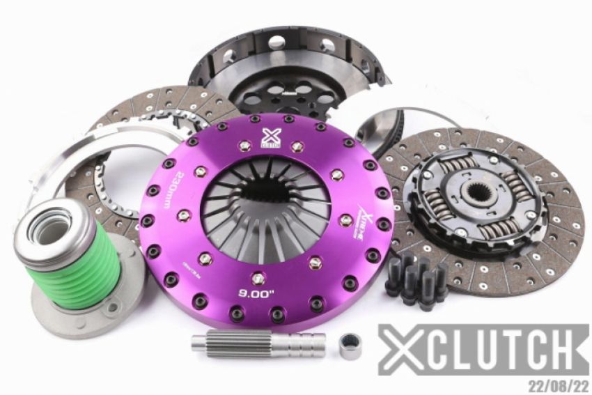 XCLUTCH XKFD23697-2A 15-23 Ford Mustang EcoBoost Premium 2.3L 9in Twin Sprung Organic Clutch Kit
