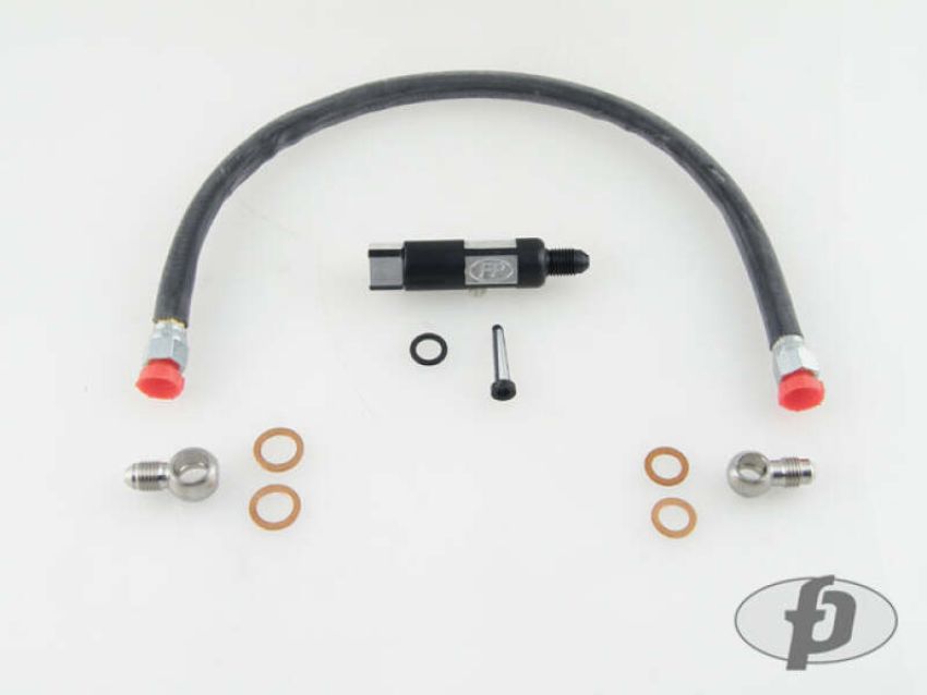 Forced Performance 3055070 Mitsubishi Evo X Oil Supply Line w/Inline Filter Journal Bearing