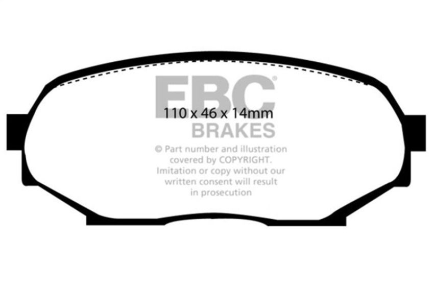 EBC Brakes DP4802R Yellowstuff Street And Track Brake Pads