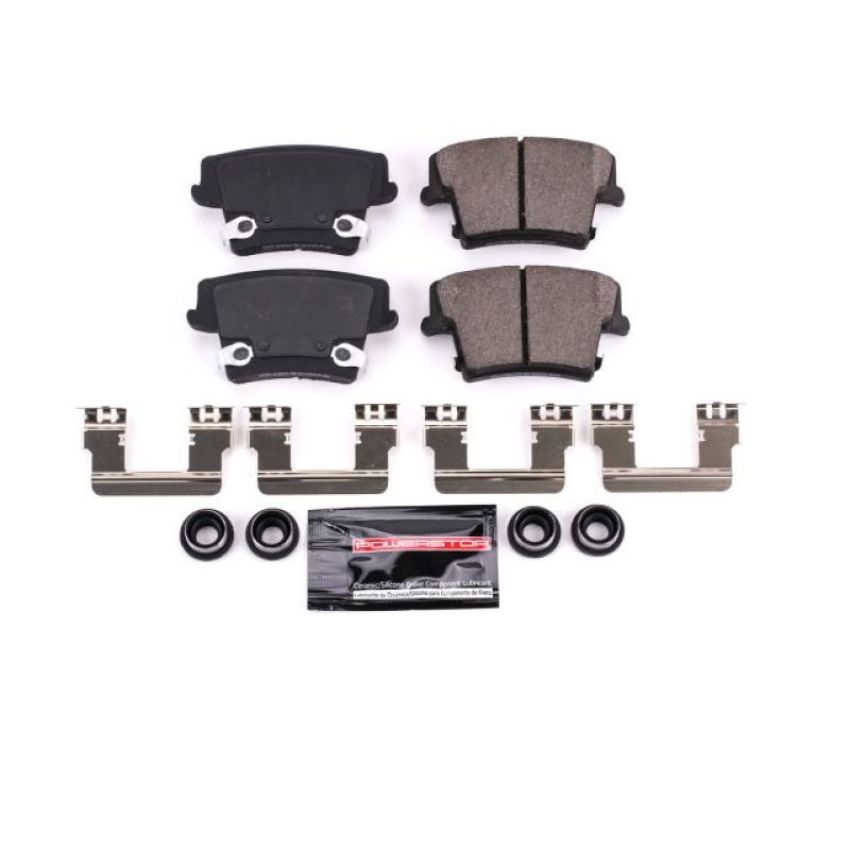 PowerStop Z23-1057A PowerStop - Z23 Daily Driver Carbon-Fiber Ceramic Brake Pads with Hardware Kit