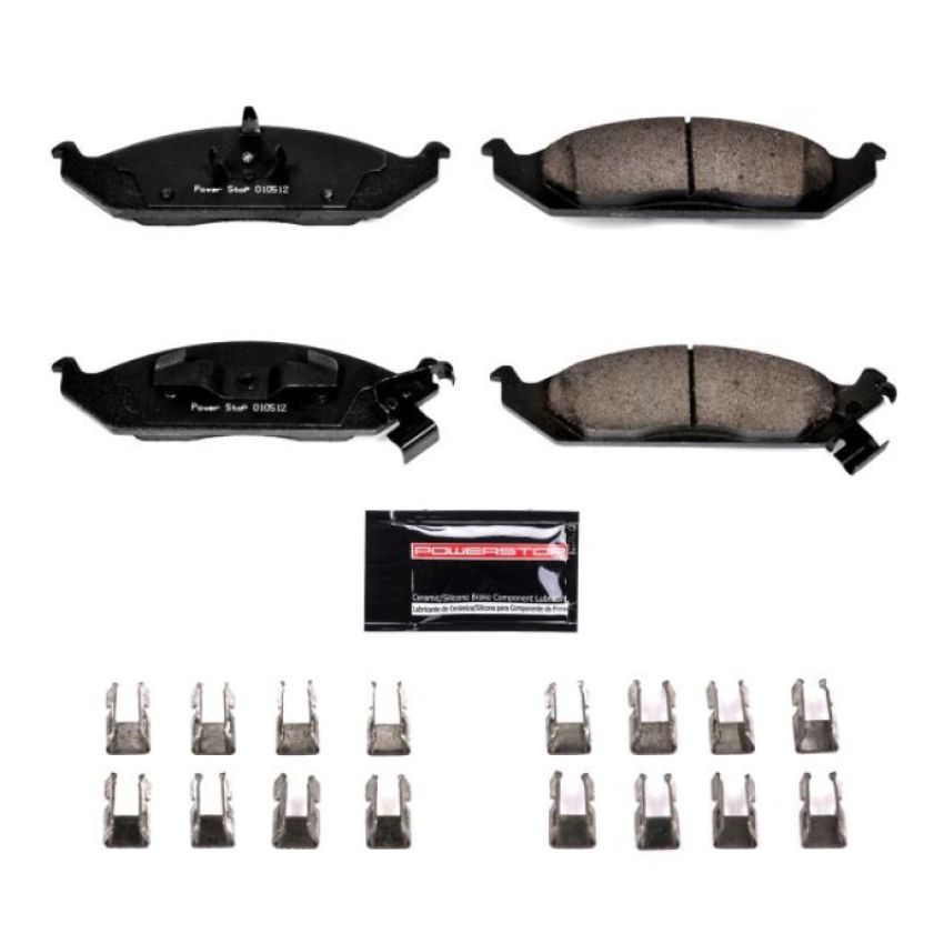 PowerStop Z23-650 PowerStop - Z23 Daily Driver Carbon-Fiber Ceramic Brake Pads with Hardware Kit