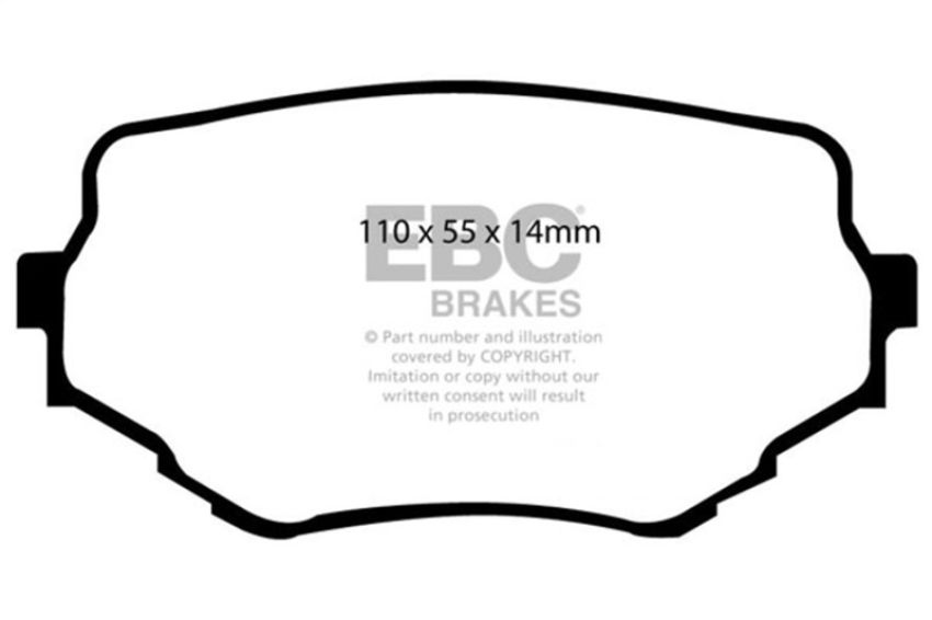 EBC Brakes DP61099 6000 Series Greenstuff Truck/SUV Brakes Disc Pads