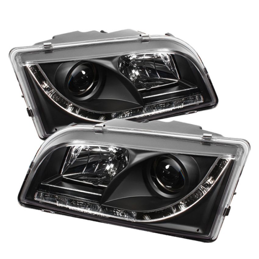 SPYDER 5030351 Projector Headlights - DRL - Black