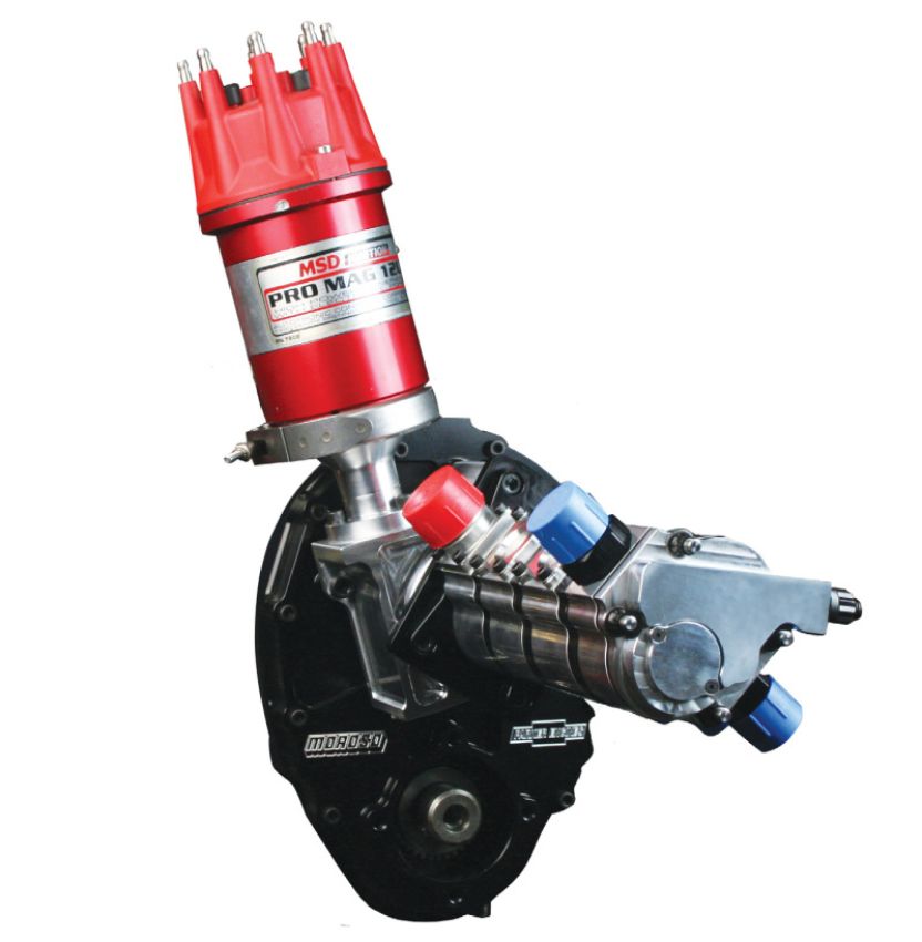 Moroso 60206 Chevrolet Small Block Timing Cover Magneto Kit - Raised Cam - Sprint Car