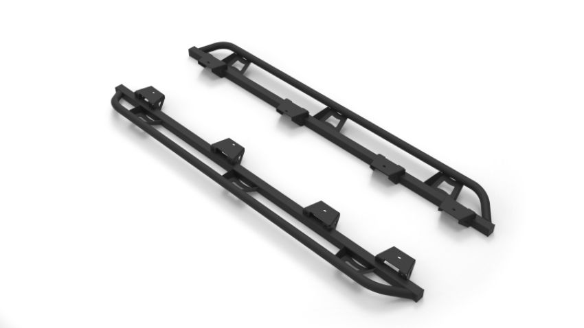 N-Fab TSJ194-TX Trail Slider Steps 2020 Jeep Wrangler Gladiator JT 4 Door All Beds - SRW - Textured Black