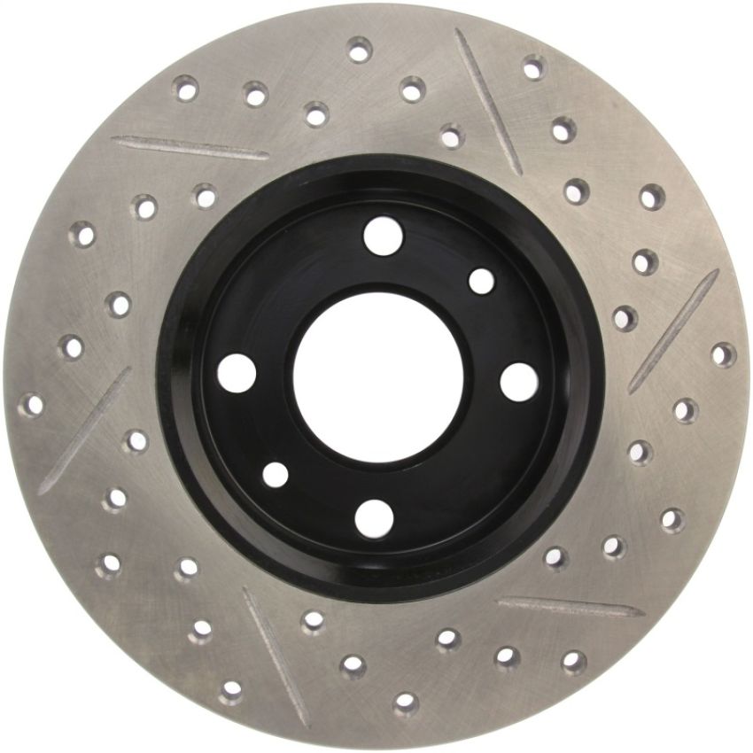 Stoptech 127.04001R Slotted & Drilled Sport Brake Rotor
