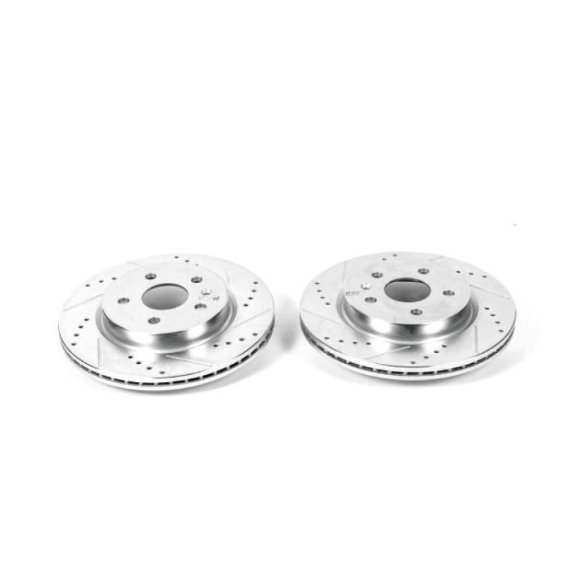 PowerStop AR82146XPR PowerStop Evolution Performance Drilled, Slotted & Plated Brake Rotor Pair