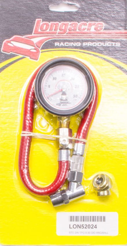 LONGACRE LON52-52024 Tire Gauge 0-30PSI 2in GID