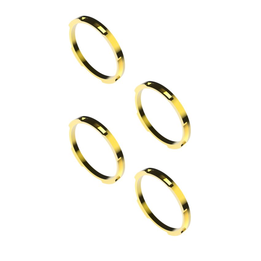 KC HiLiTES 30578 KC Bezel Ring KC FLEX ERA BAR Gold 4PC