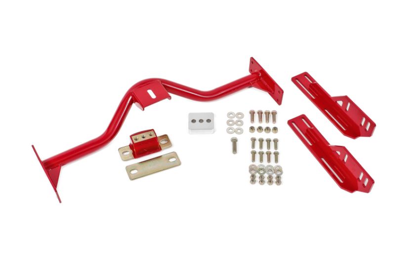 BMR Suspension TCC005R BMR 67-69 1st Gen F-Body Transmission Conversion Crossmember T56/TR6060/TH400/4L80E - Red