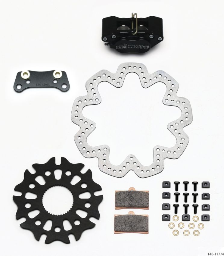 Wilwood 140-11774 GP320 Right Rear Kit SA Rotor 10.50in SuperAlloy Solid Rotor