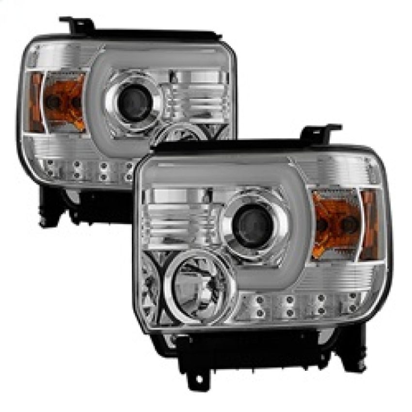 SPYDER 5080868 Projector Headlights - Light Bar DRL - Chrome