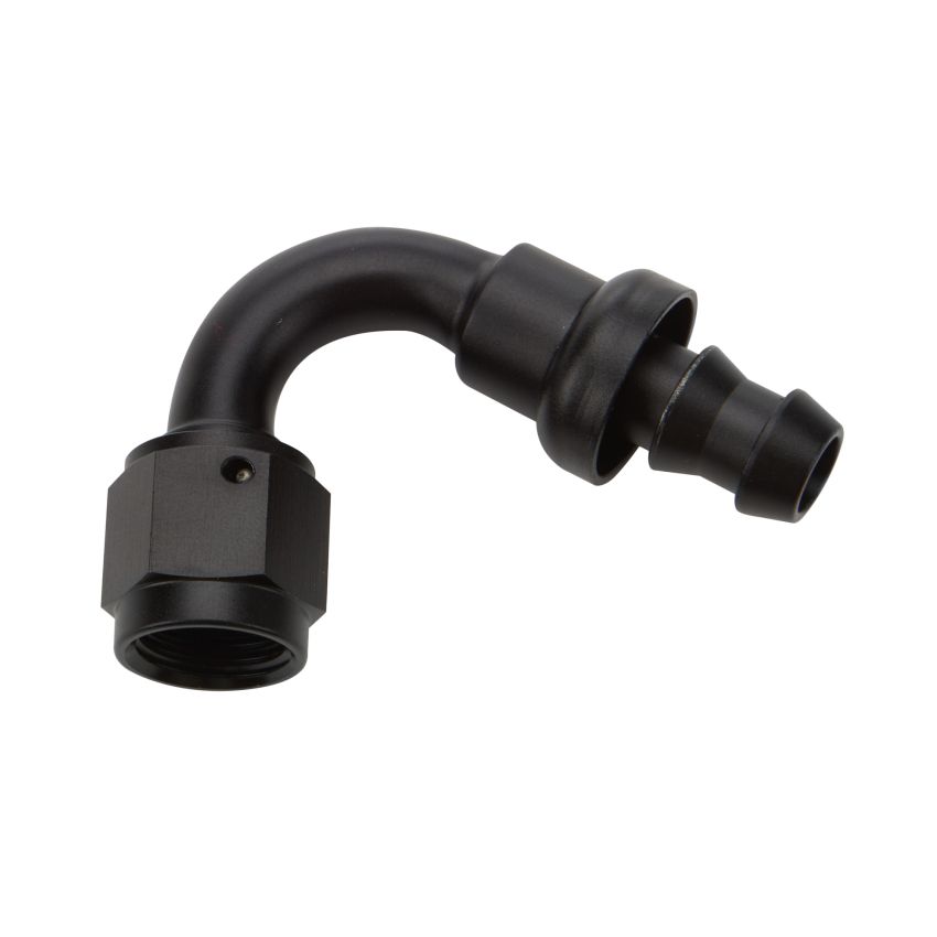 ALLSTAR PERFORMANCE ALL49463 Pushlock Hose End Black 120 Deg Elbow -8