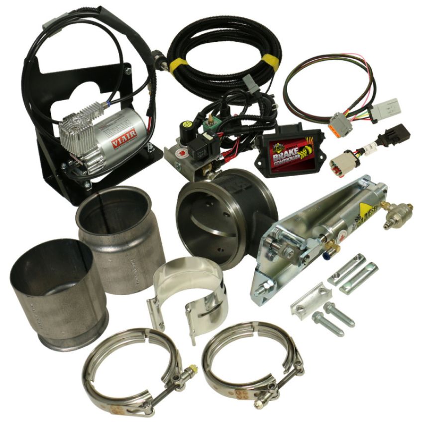 BD Diesel 1027344 BD Cummins 6.7L Exhaust Brake Remote Air 4.0in Dodge 2007.5-2017 w/Non-VGT Turbo