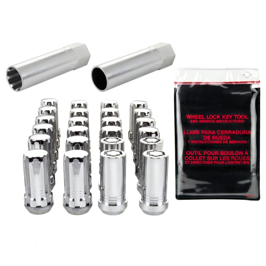 McGard (65630 MCG SPLINE INSTALL KIT 6 LUG M14X1.5 CONE SEAT W/WHL LKS (22MM HEX) (CHROME))