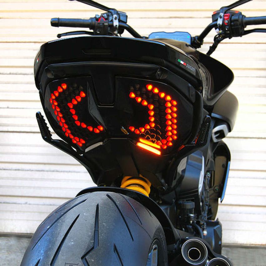 New Rage Cycles DV4-RB 23+ Ducati Diavel V4 Rear Turn Signals