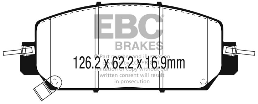 EBC Brakes DP23084 Greenstuff 2000 Series Sport Brake Pads