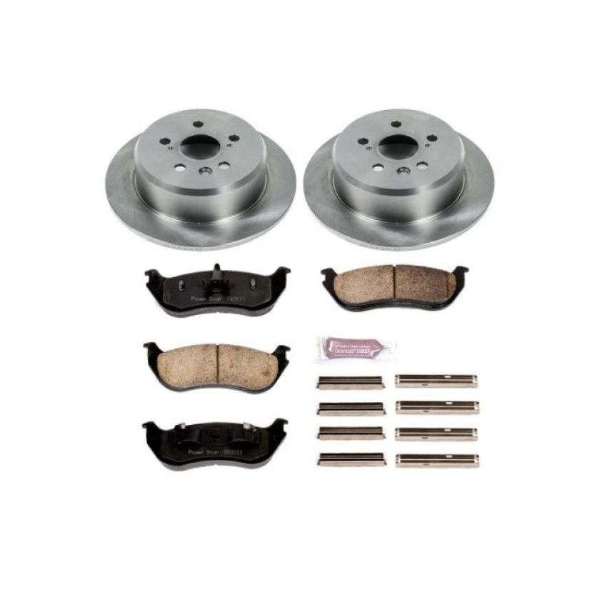 PowerStop KOE3150 OE Stock Replacement Low-Dust Ceramic Brake Pad and Rotor Kit