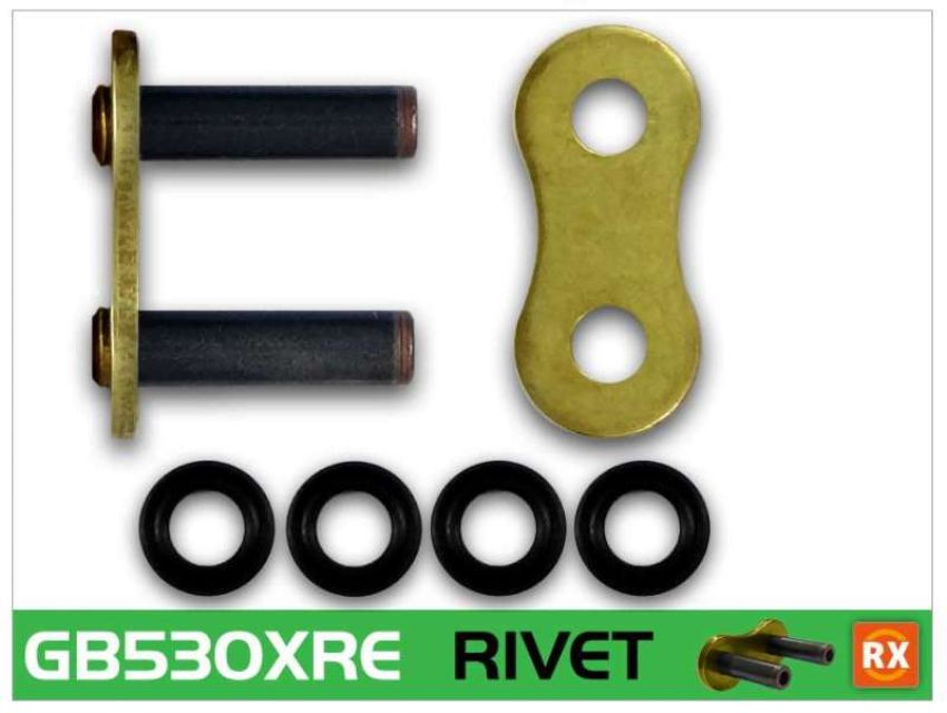 RK Chain GB530XRE-RL GB530XRE-RIVET - Gold