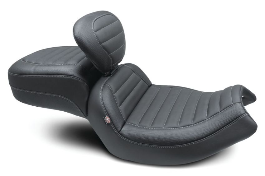 Mustang Motorcycle 89200 Mustang 20-22 Indian Challenger Standard Touring 1PC Seat w/Driver Backrest - Black