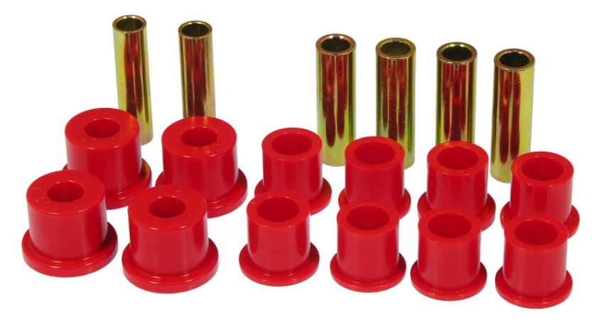 Prothane 6-1017 82-96 Ford Rear Spring & Shackle Bushings - Red