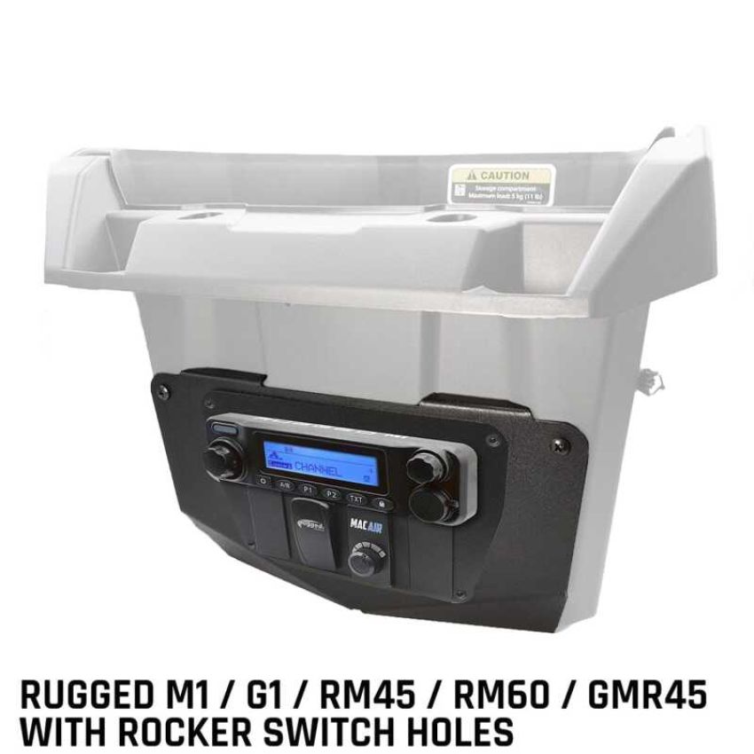 Rugged Radios MT-MAVERICK-MM-25 Can-Am Comm/Maverick - Glove Box Multi-Mount Kit for GMR25 / ABM25