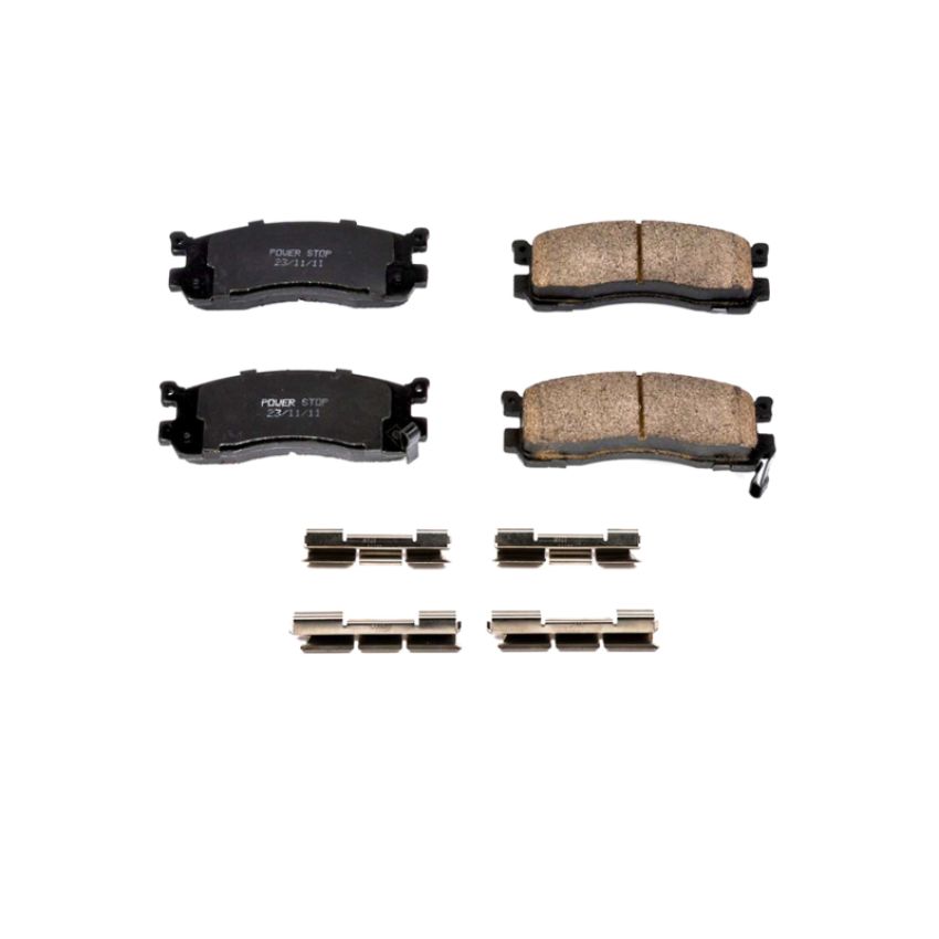 PowerStop 17-553 PowerStop - Z17 Low-Dust Ceramic Brake Pads with Hardware