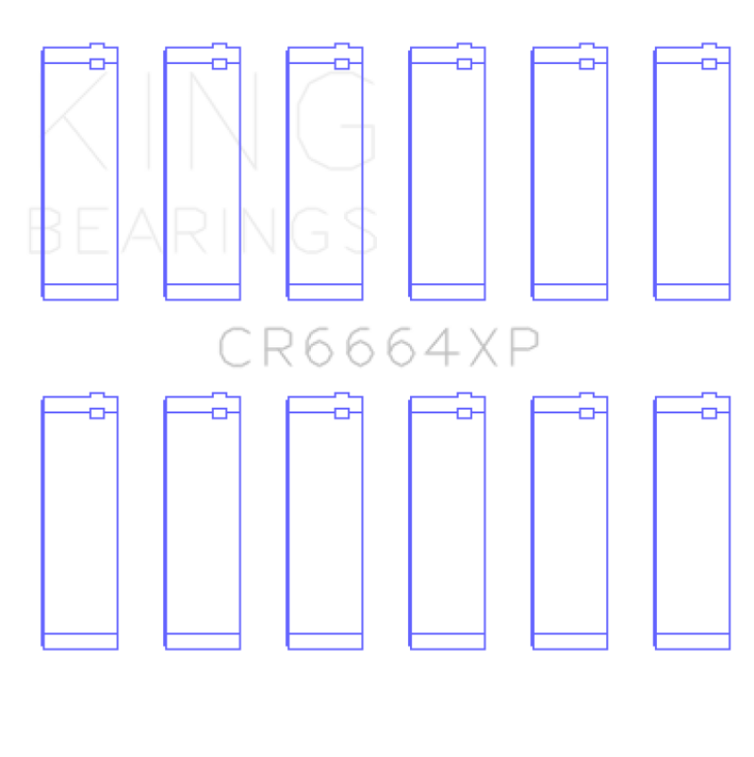King Buick V6 (Size STD) XP - Series Performance Rod Bearing Set