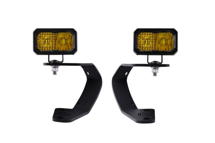 Diode Dynamics DD6753 10-21 Toyota 4Runner Stage Series 2in LED Ditch Light Kit - Yellow Pro Combo