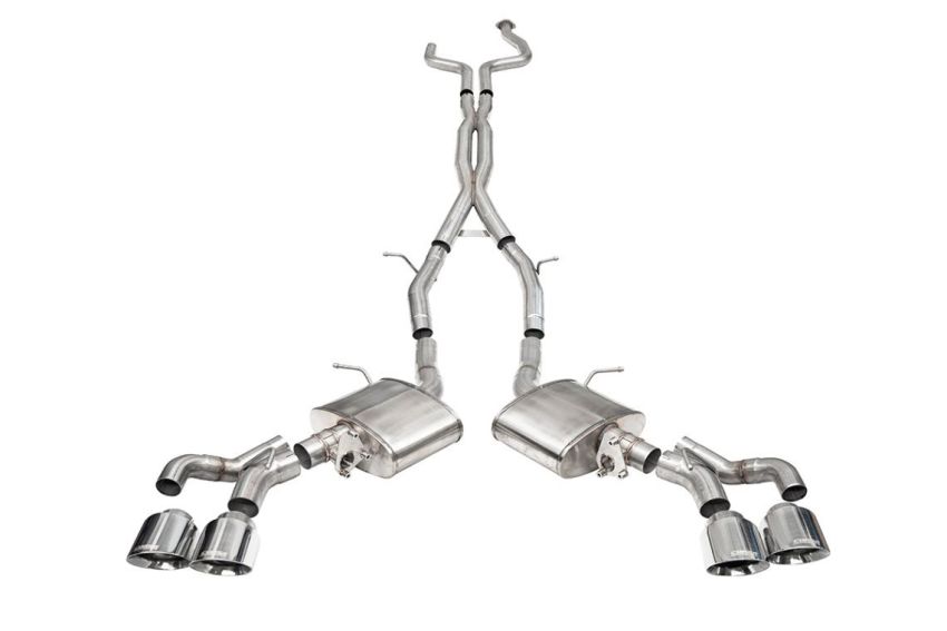 CORSA Performance 21320 Corsa 22-24 Cadillac CT5 V Blackwing 3in. Cat-Back w/ Active Exhaust - Dbl X-Pipe - Twin 4.5in. Tips