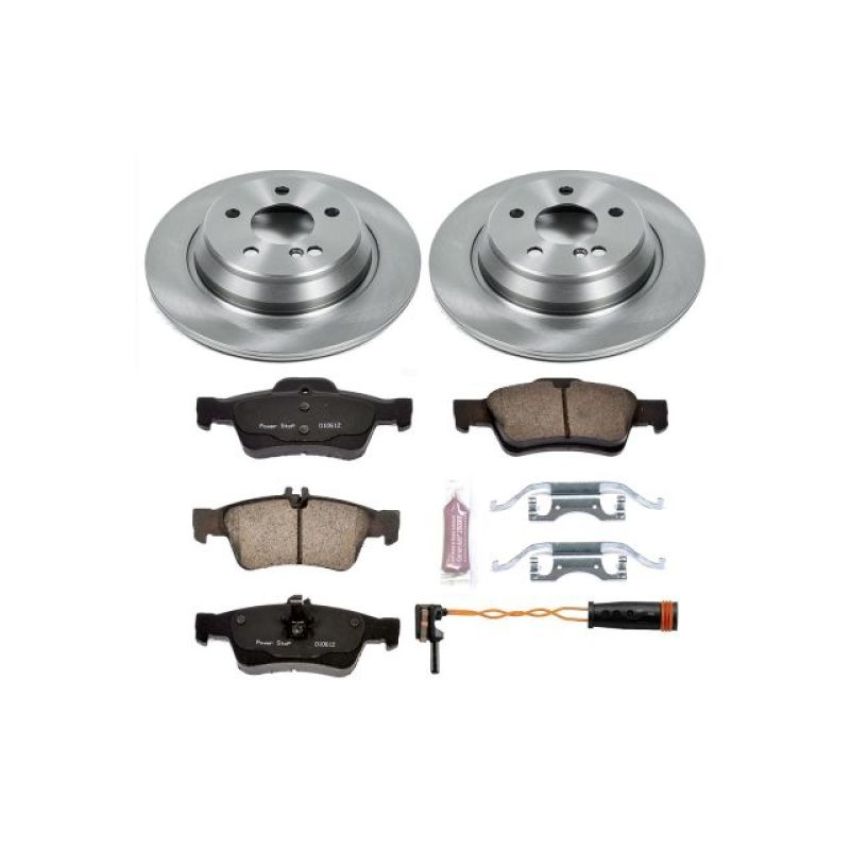 PowerStop KOE6200 OE Stock Replacement Low-Dust Ceramic Brake Pad and Rotor Kit
