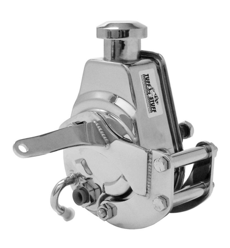 TUFF-STUFF TFS6504A SBC Power Steering Brckt SWP Chrome