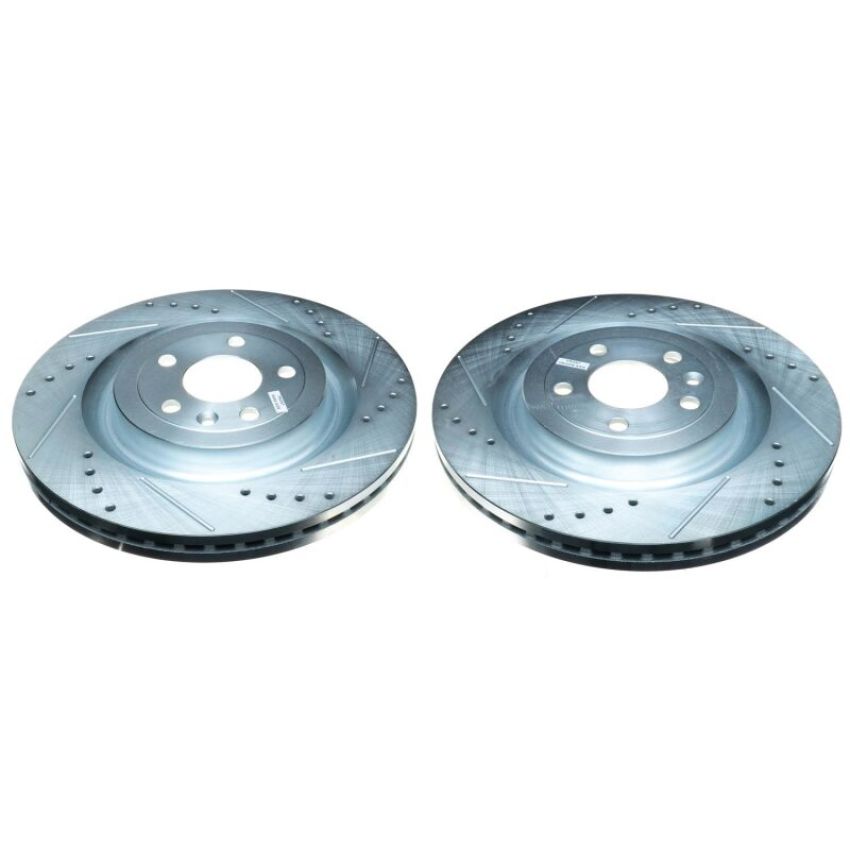 PowerStop AR85141XPR PowerStop Evolution Performance Drilled, Slotted & Plated Brake Rotor Pair