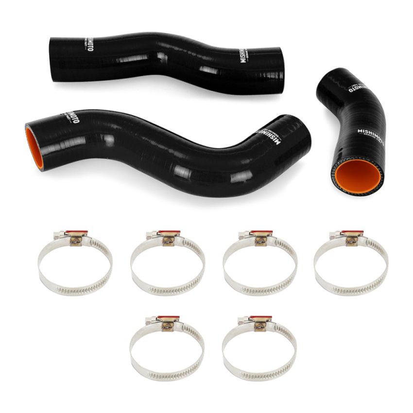 Mishimoto MMHOSE-LCR-92BK 92-97 Land Cruiser 4.5L I6 Silicone Radiator Hose Kit - Black